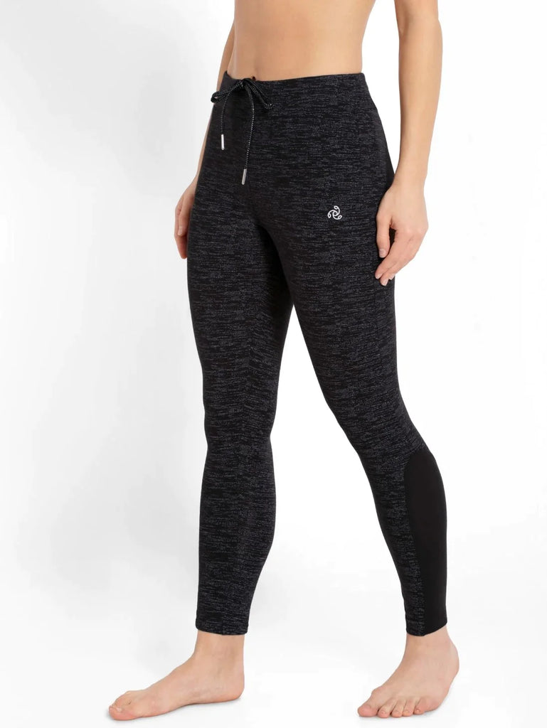 Black Marl JOCKEY Women's Yoga Pants.