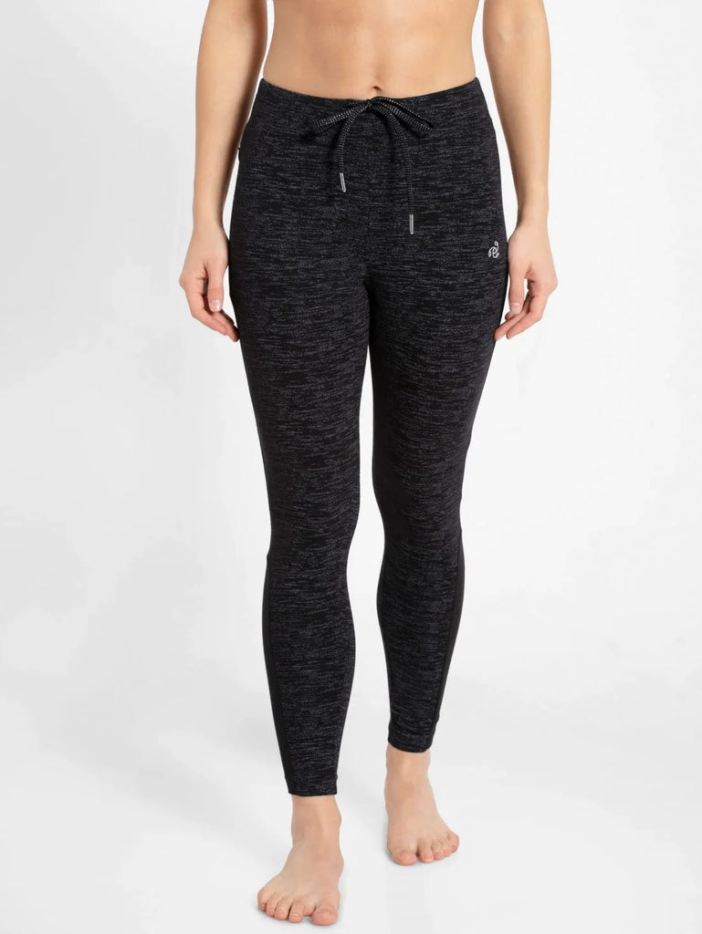 Black Marl JOCKEY Women's Yoga Pants.