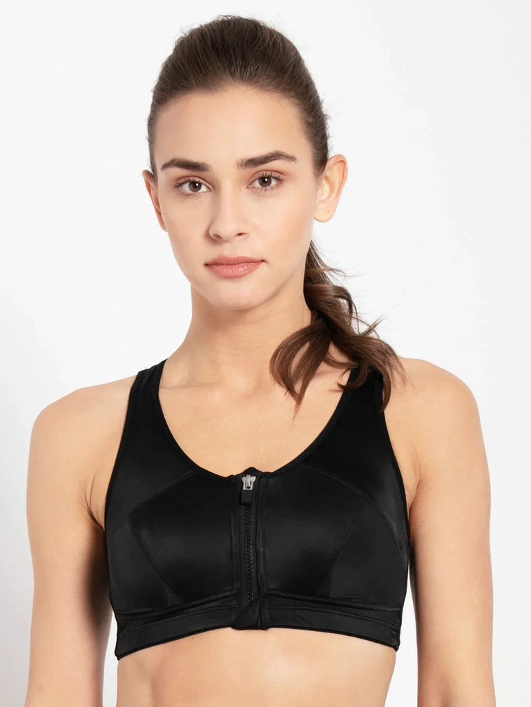 Black JOCKEY Women's Racer Back Sports Bra.