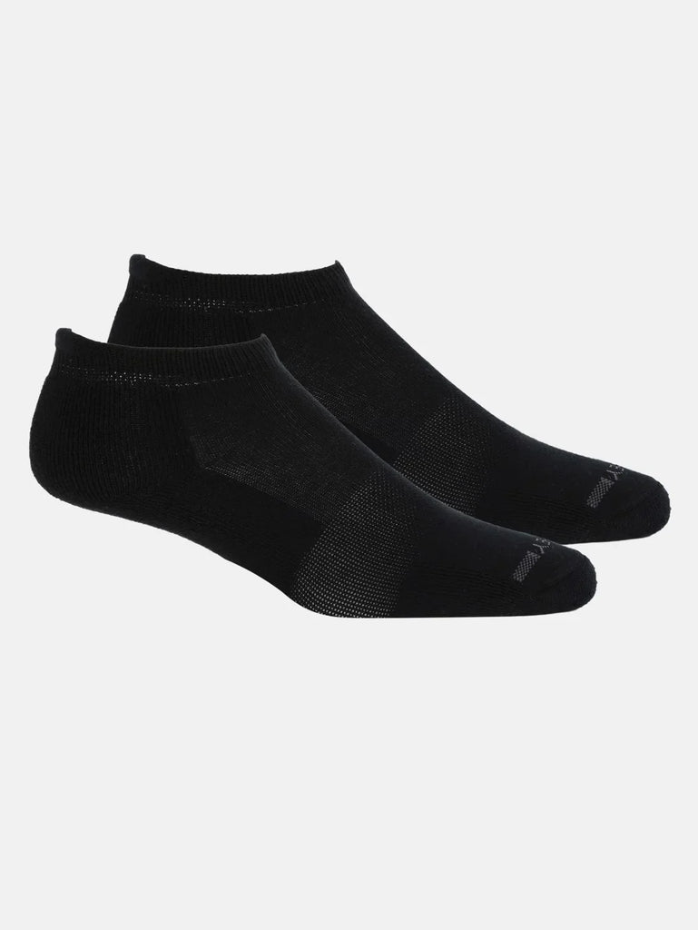 Black Jockey Men's Compact Cotton Stretch Low Show Socks with Stay Fresh Treatment 