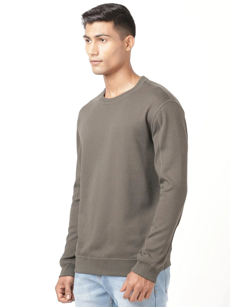 Black Olive JOCKEY Men's Super Combed Cotton Rich Pique Sweatshirt