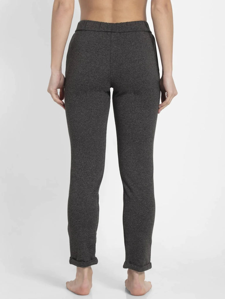 Black Slim Fit JOCKEY Women's Trackpants