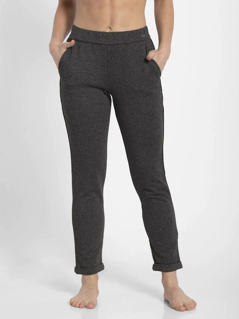 Black Slim Fit JOCKEY Women's Trackpants