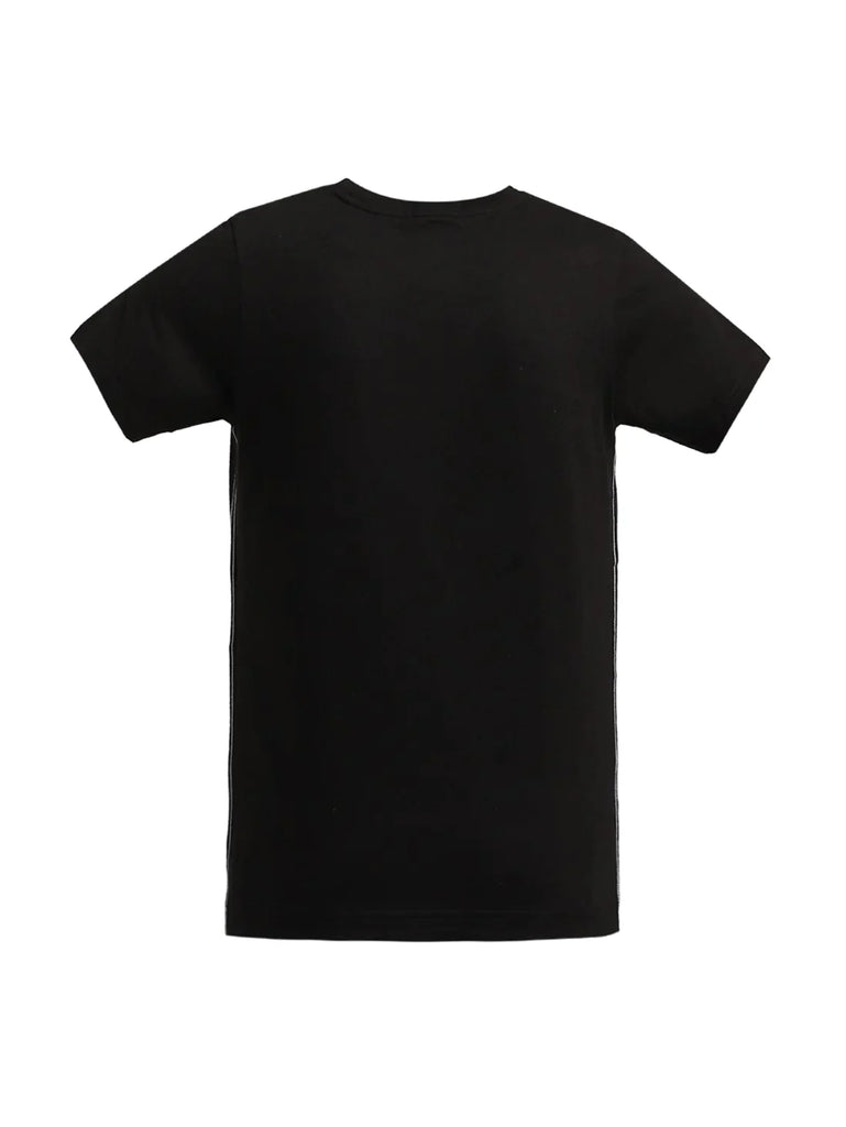 Black JOCKEY Boy's Graphic Printed Half Sleeve T-Shirt