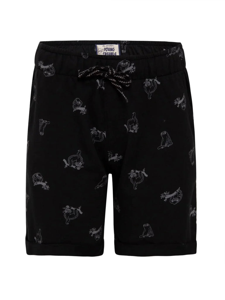 Black JOCKEY Boy's Printed Shorts