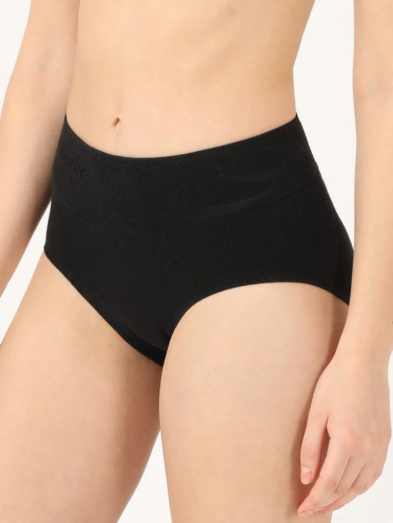 Black JOCKEY Women's High Waist Bikini Shapewear