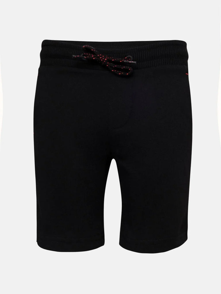 Black JOCKEY Boy's Super Combed Cotton Rich Solid Shorts