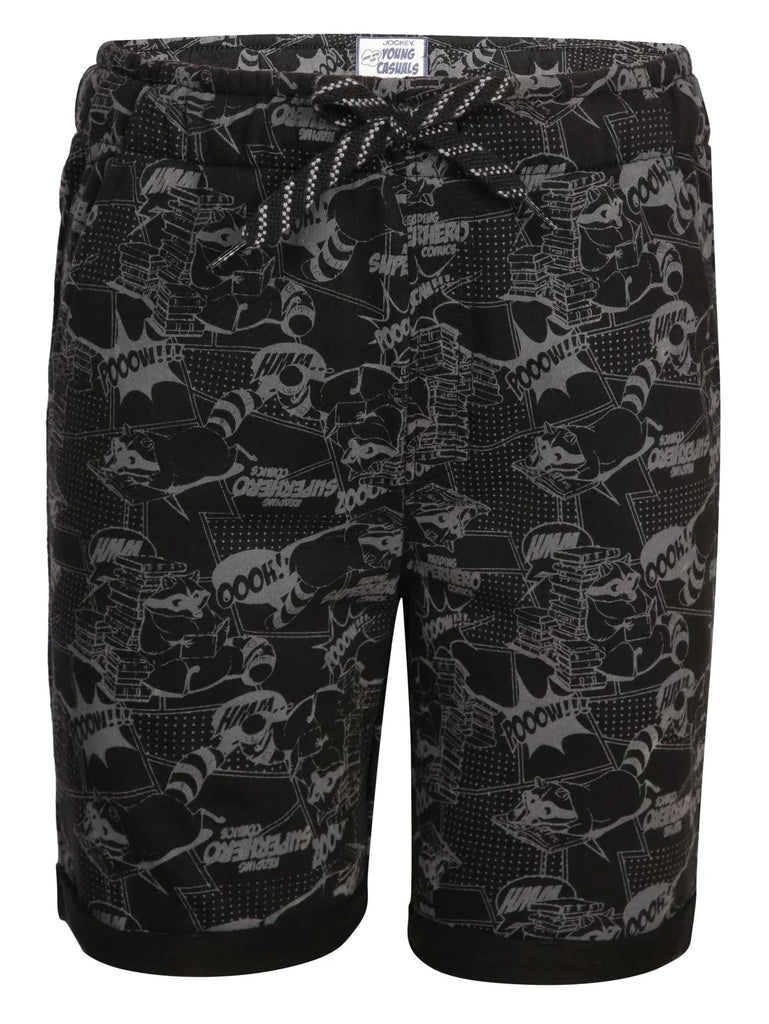 Black JOCKEY Boy's Printed Shorts