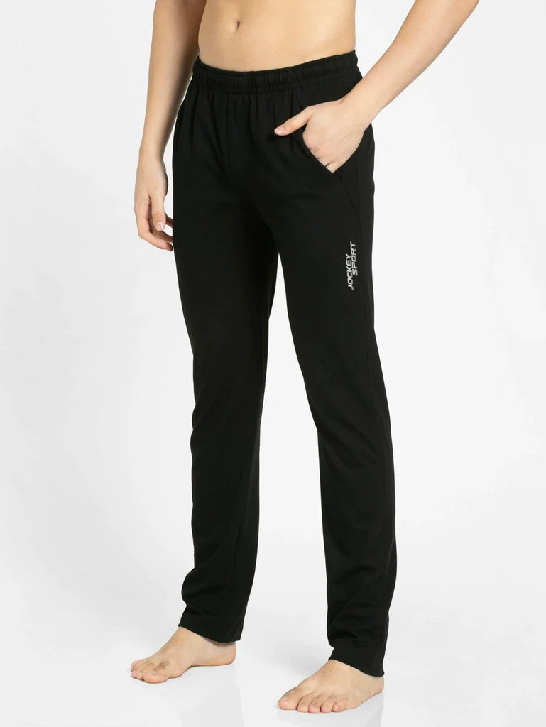 Black Slim Fit Jockey men's Trackpants 