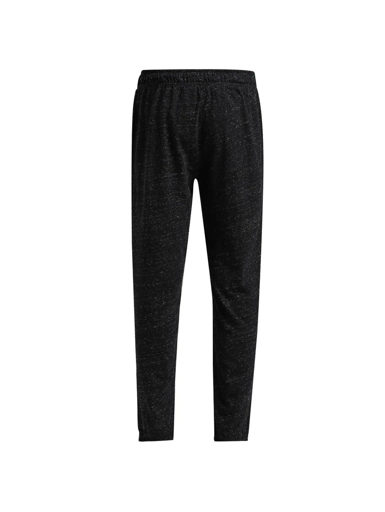 Black Snow Melange Jockey Boy's Super Combed Cotton Rich Graphic Printed Joggers with Side Pockets