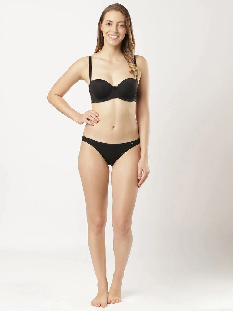 Black JOCKEY Women's  Strapless Bra.