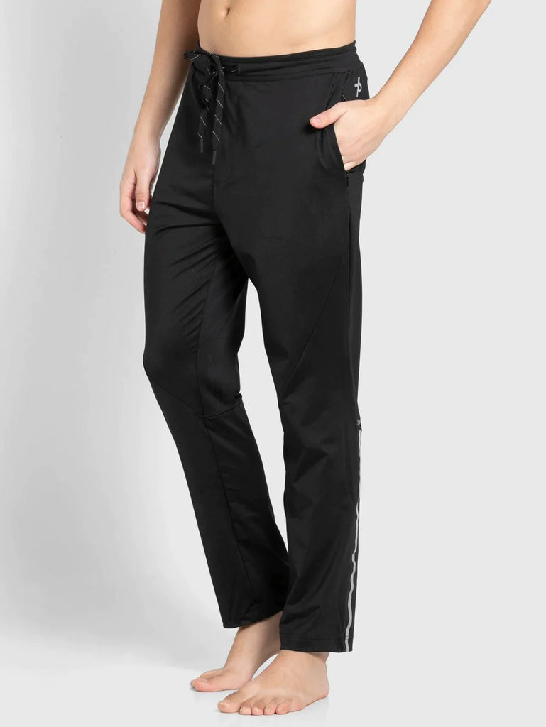 Black Slim Fit JOCKEY Men's Trackpants