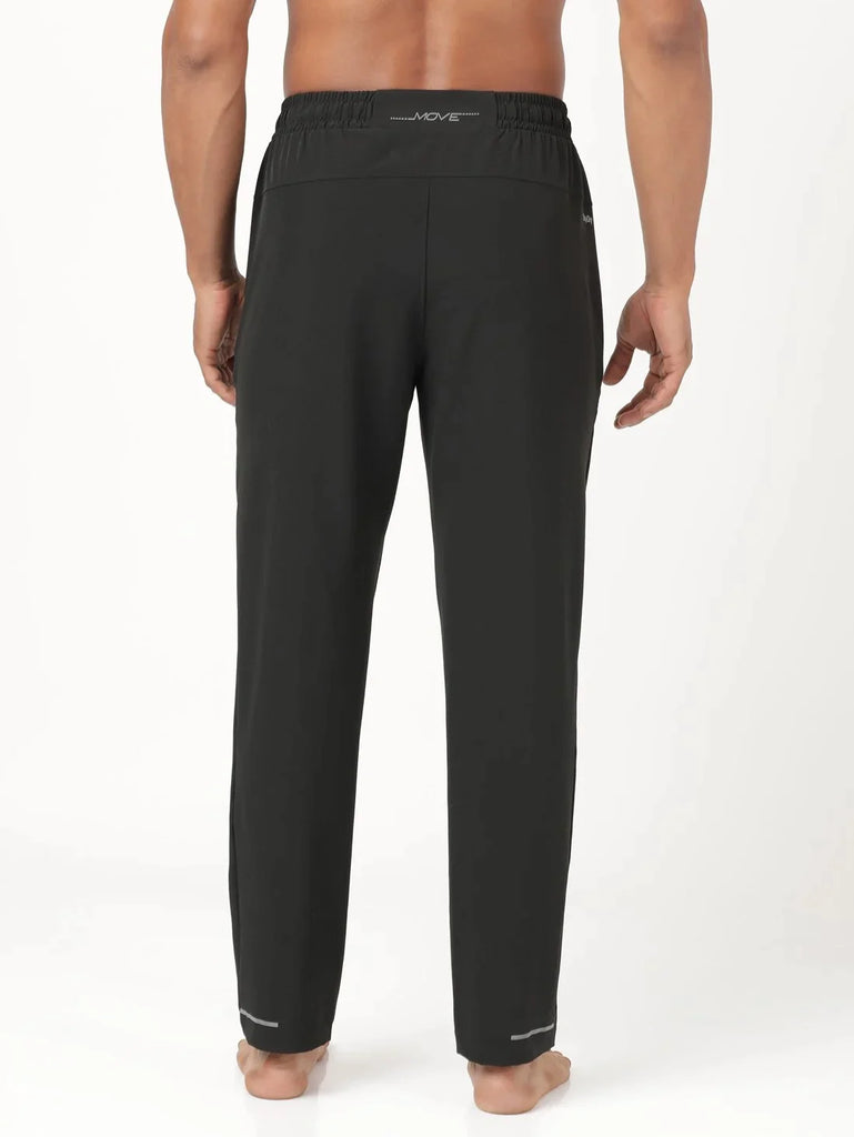 Black Slim Fit JOCKEY Men's Trackpants 