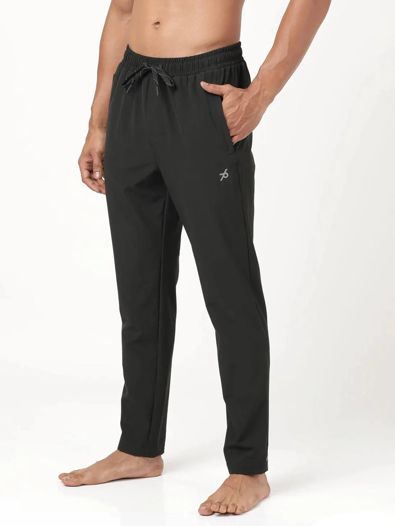 Black Slim Fit JOCKEY Men's Trackpants 