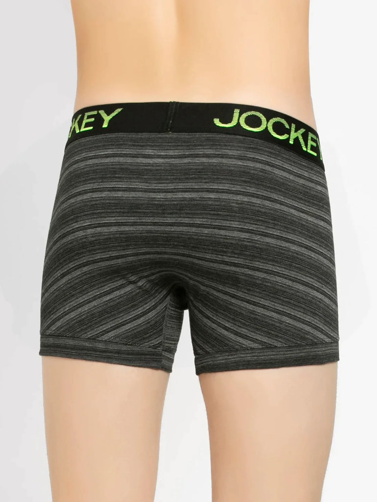 Black Jockey Elastane Stretch Solid Trunk Underwear For Men