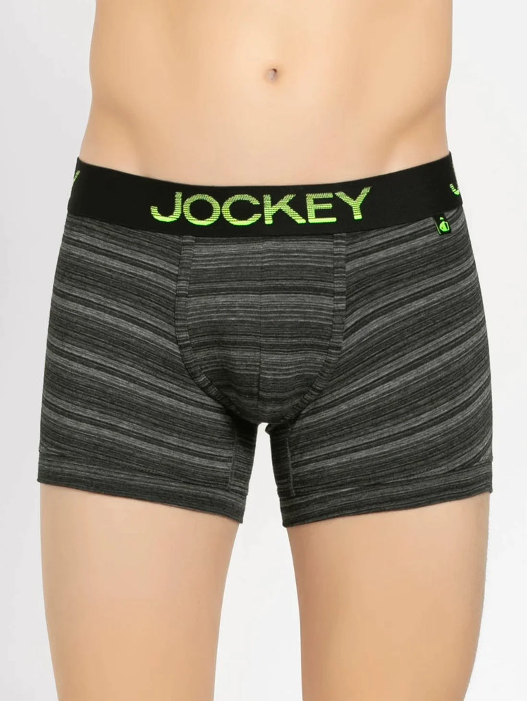 Black Jockey Elastane Stretch Solid Trunk Underwear For Men