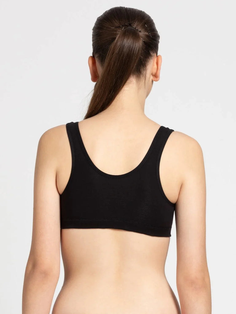 Black JOCKEY Women's Slip-On Uniform Bra.