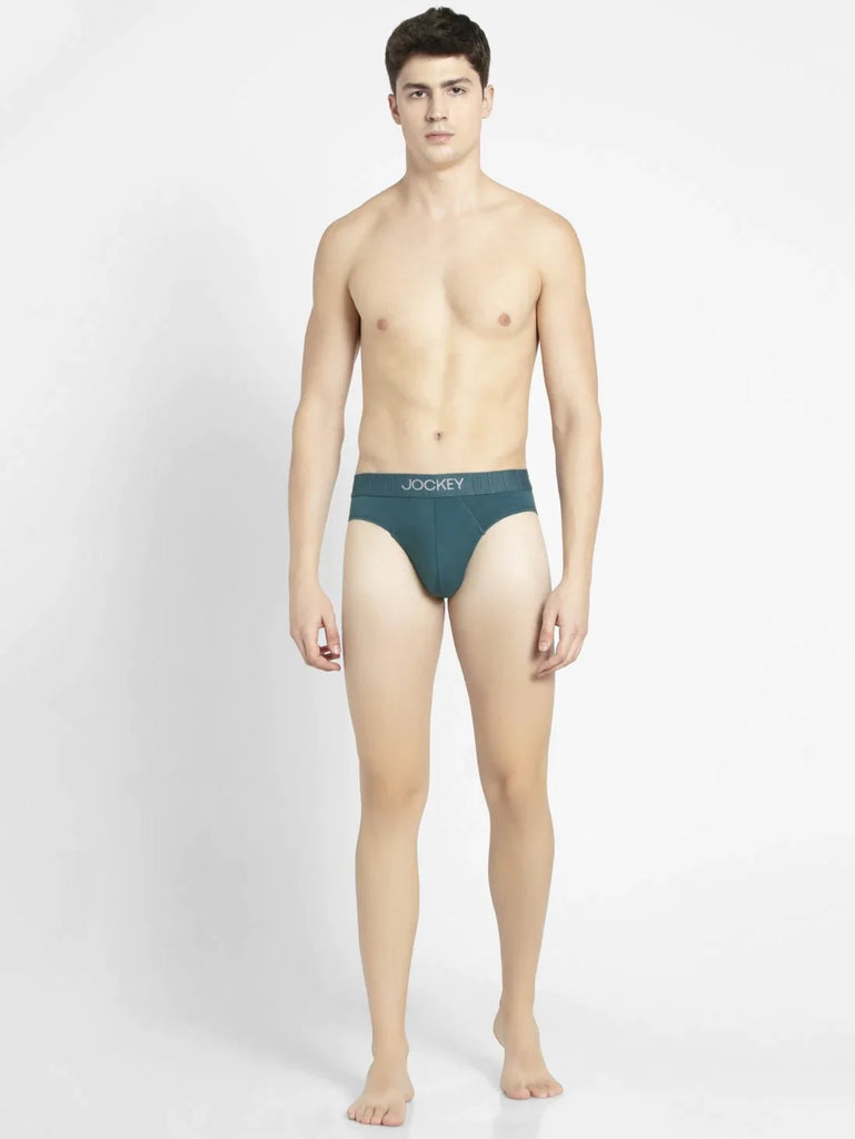 Blue Coral Jockey Solid Brief For Men 