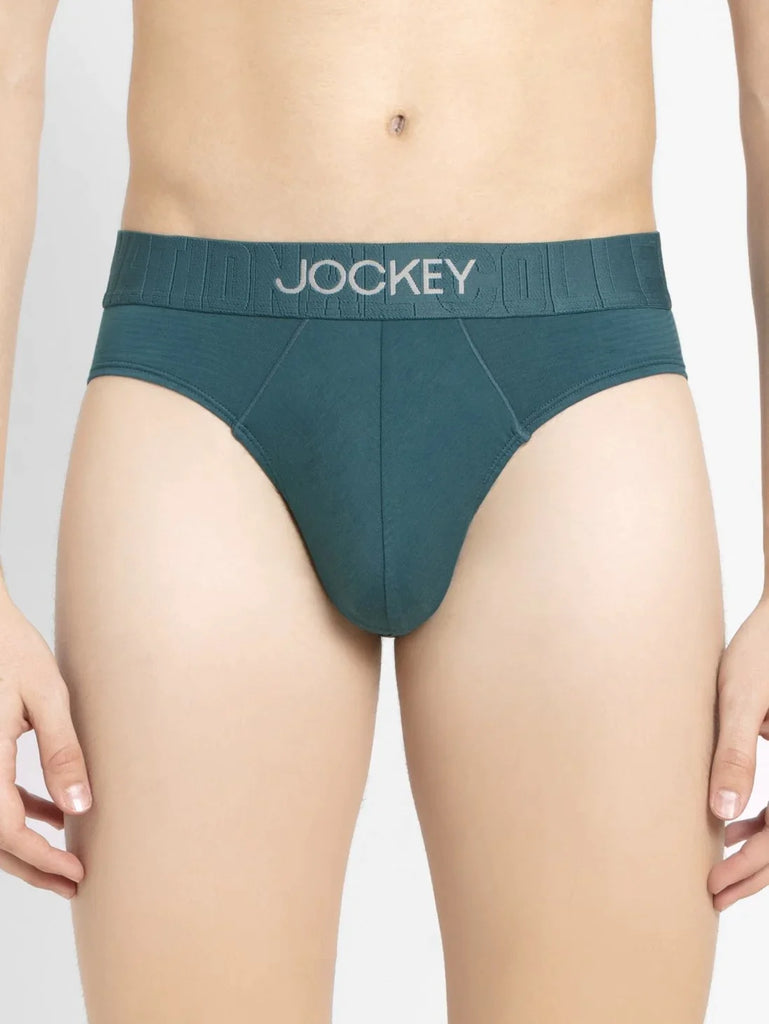 Blue Coral Jockey Solid Brief For Men 