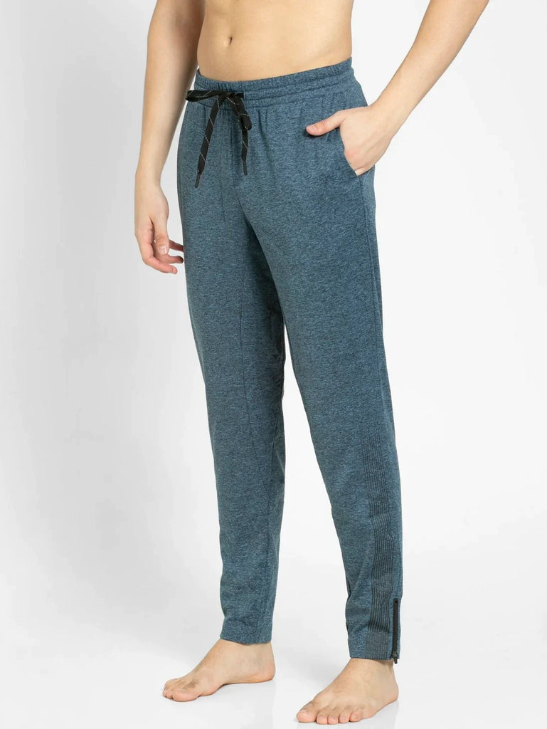 Blue Marl Slim Fit JOCKEY Men's Trackpants 