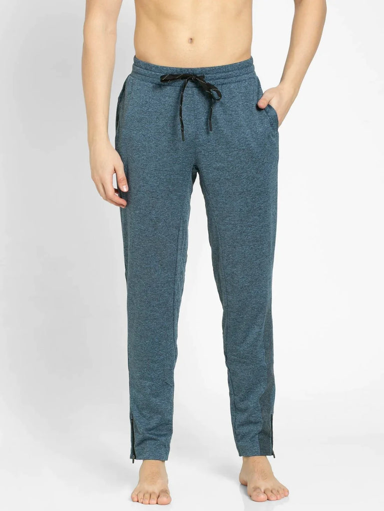 Blue Marl Slim Fit JOCKEY Men's Trackpants 