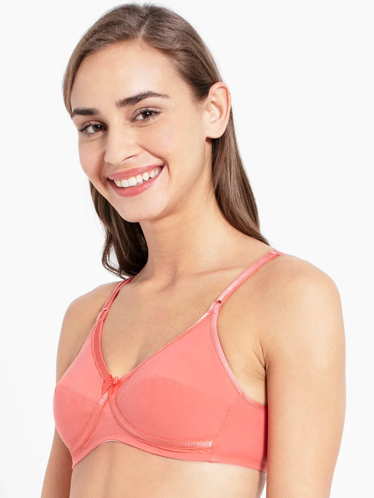 Blush Pink JOCKEY Women's Wirefree Everyday Bra.