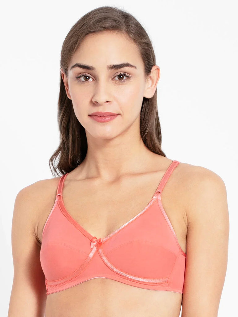 Blush Pink JOCKEY Women's Wirefree Everyday Bra.