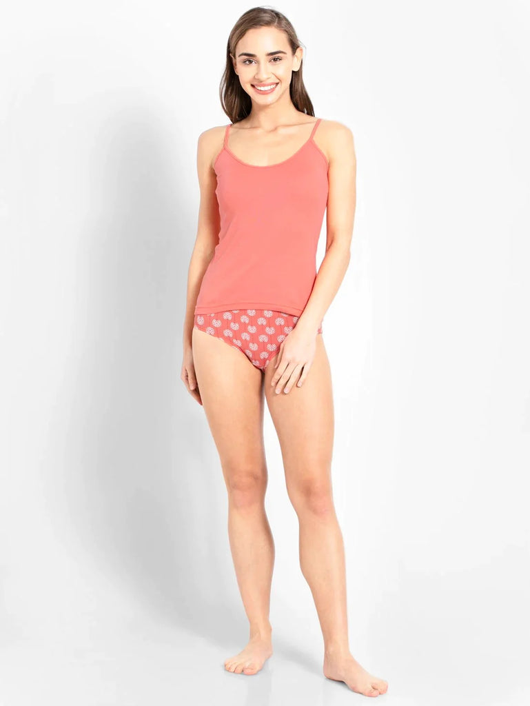 Blush Pink Jockey Women's Rib camisole