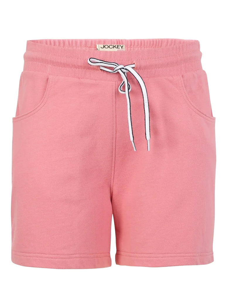 Brandied Apricot JOCKEY Girl's Regular Fit Solid Shorts