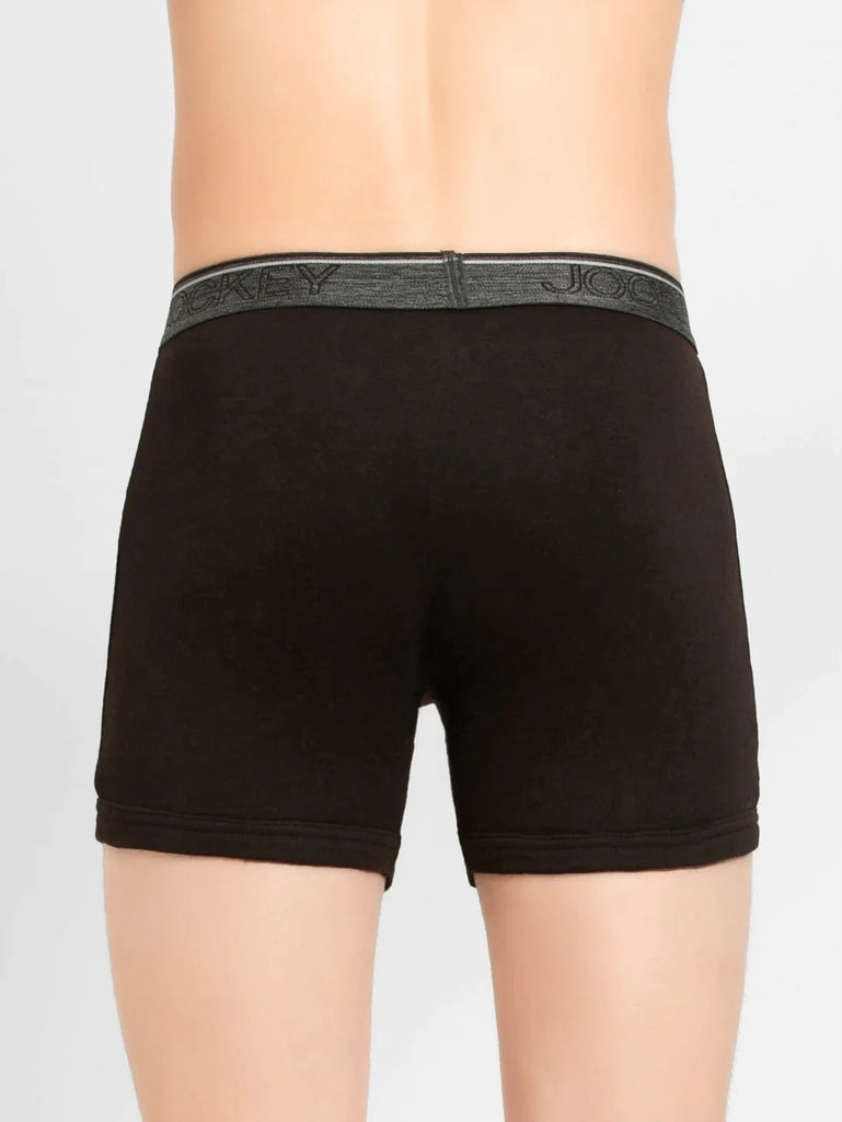 Brown jockey Solid Boxer Brief Underwear Men