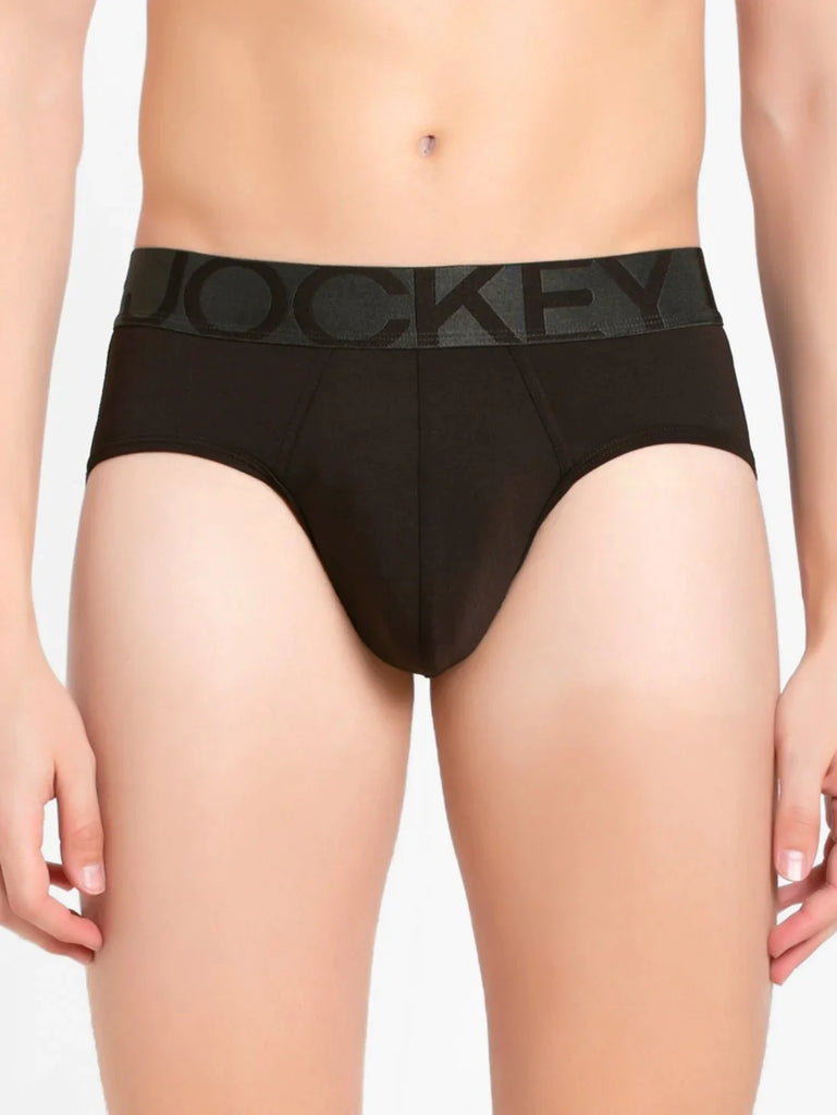 Brown Jockey Solid Brief For Men