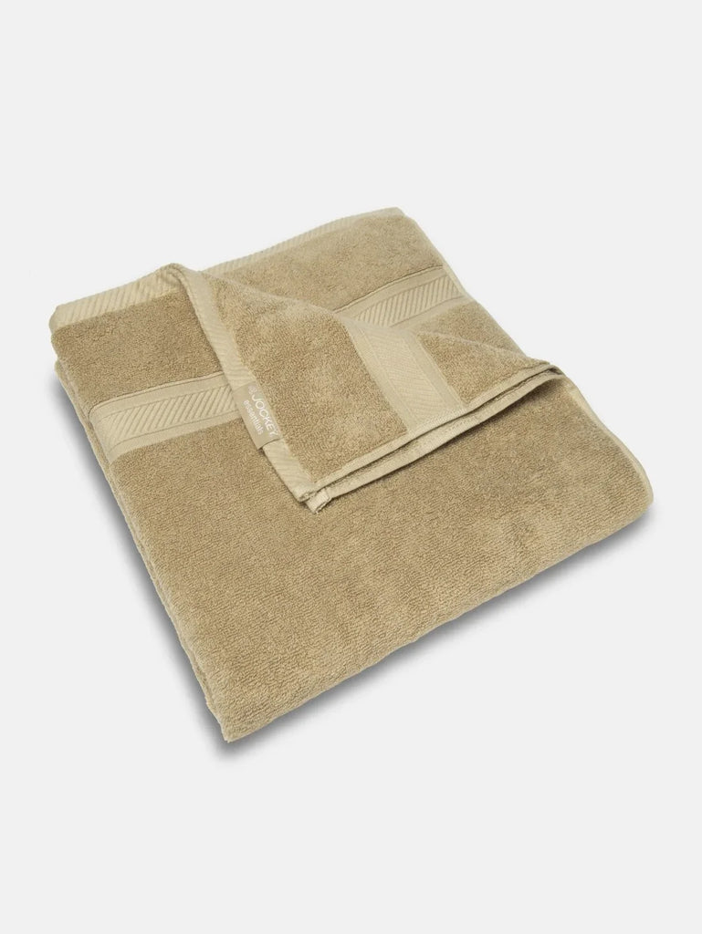 Cotton Terry Ultrasoft and Durable Solid Bath Towel Camel