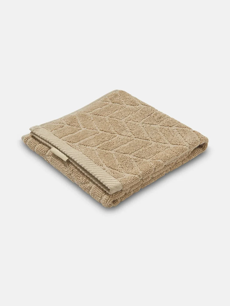 Cotton Terry Ultrasoft and Durable Patterned Hand Towel Camel