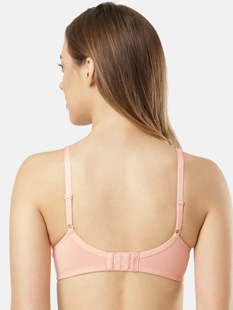 Candlelight Peach JOCKEY Women's Wirefree Padded Full Coverage T-Shirt Bra 