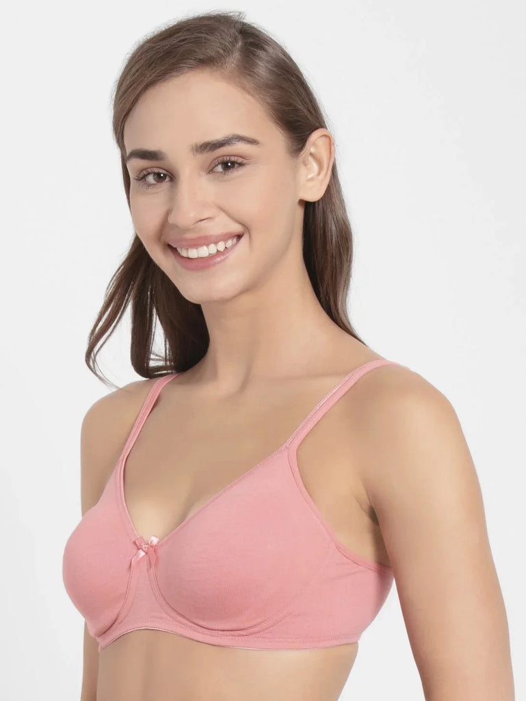 Candlelight Peach Jockey wirefree non padded Everyday bra for women