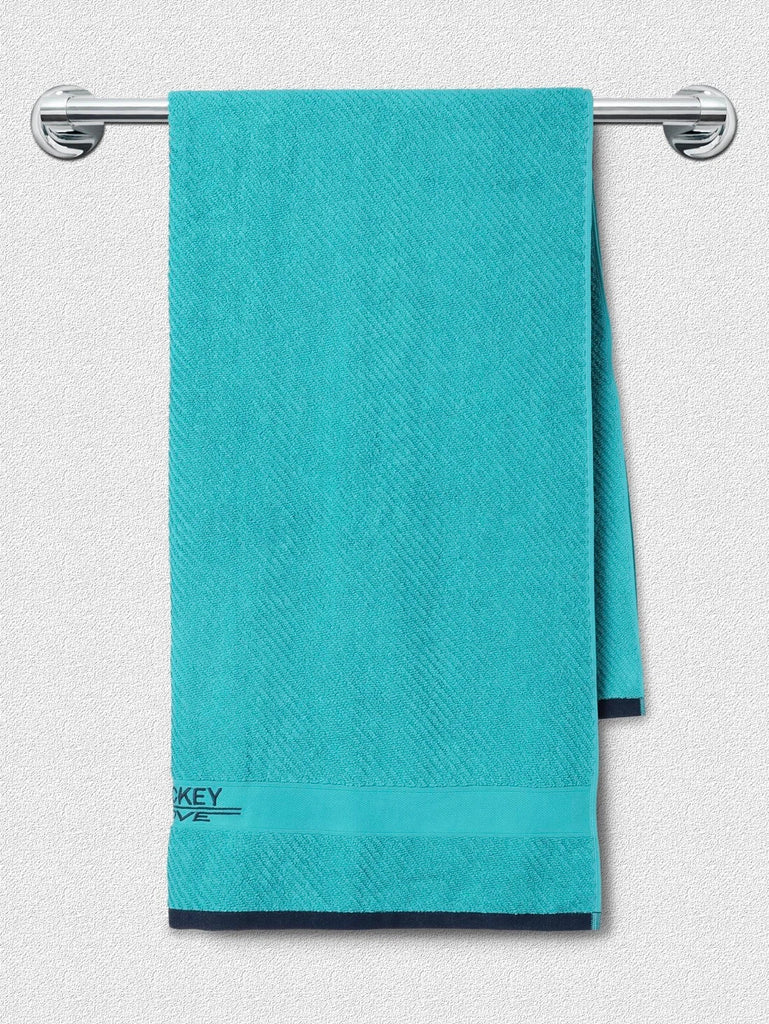 Jockey Cotton Rich Terry Ultrasoft and Durable Solid Bath Towel Caribbean Turquoise