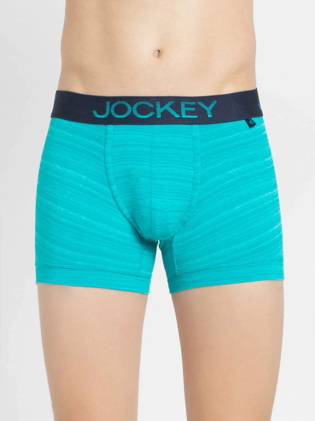 Shop JOCKEY FP27 Men's Super Combed Elastane Stretch Stripe Trunk