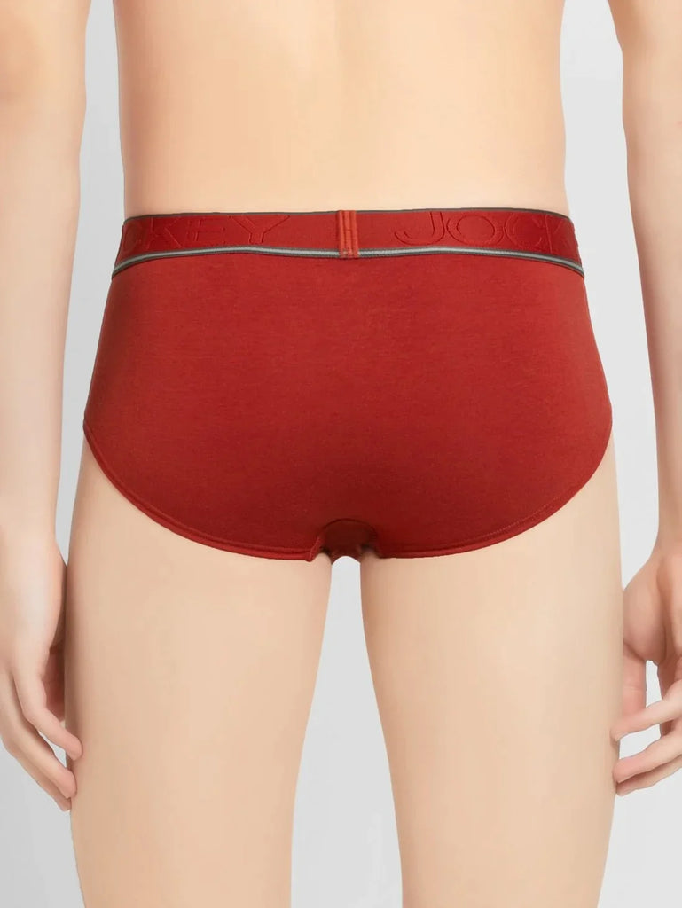 Cinnabar Jockey Solid Brief For Men