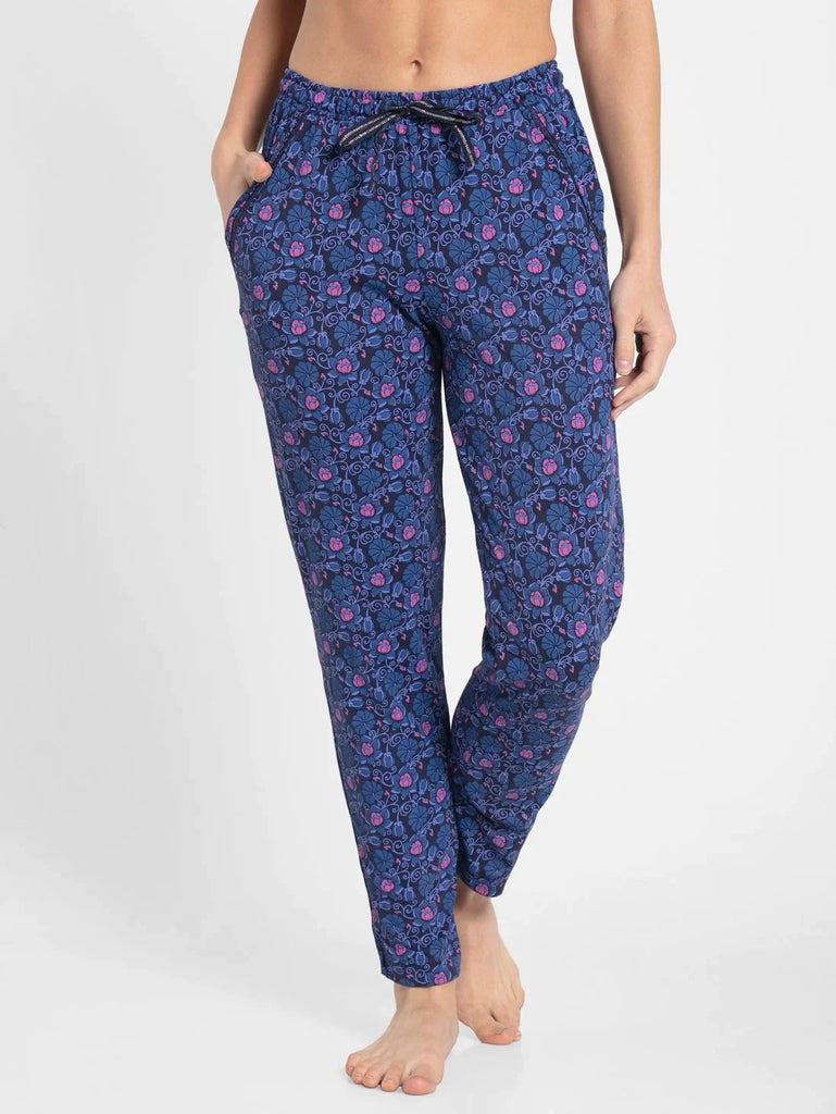 Classic Navy Assorted Prints JOCKEY Women's Relaxed Fit Pyjama.