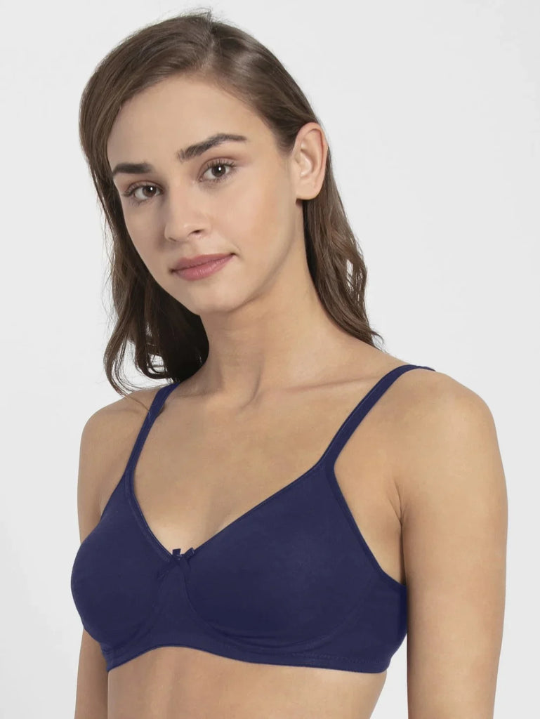 Classic Navy Jockey wirefree non padded Everyday bra for women