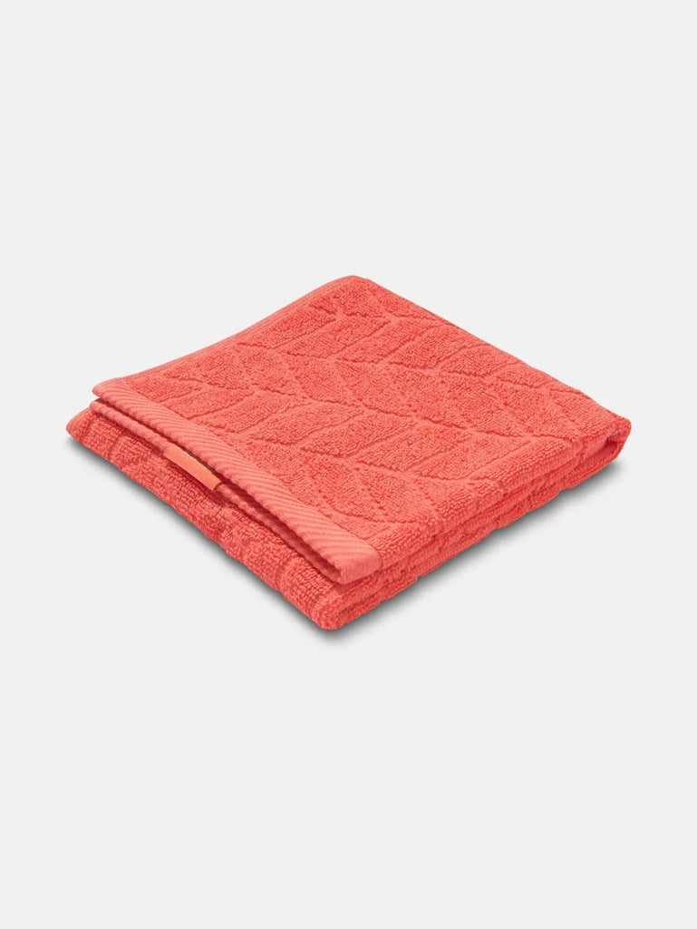 Cotton Terry Ultrasoft and Durable Patterned Hand Towel Coral