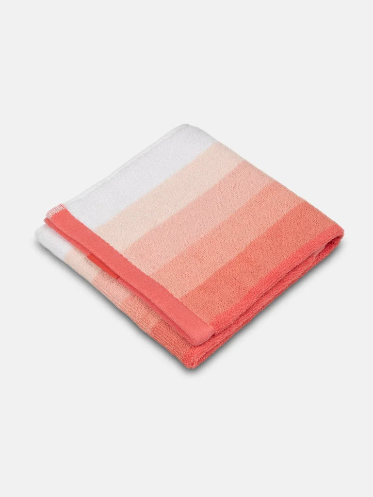 Coral Jockey Cotton Terry Ultrasoft and Durable Striped Hand Towel (Pack of 2)