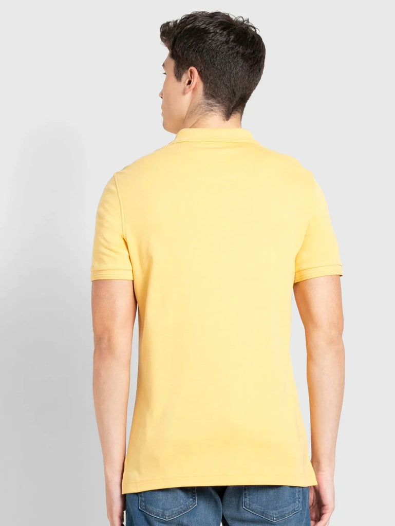 Corn Silk JOCKEY Men's Solid Half Sleeve Polo T-Shirt