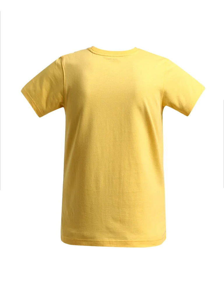 Corn Silk JOCKEY Boy's Graphic Printed Half Sleeve T-Shirt