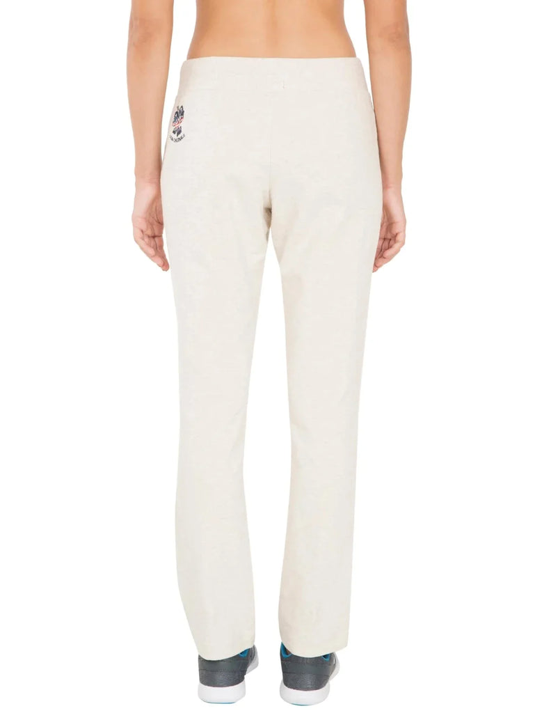 Cream Melange JOCKEY Track Pant for Women