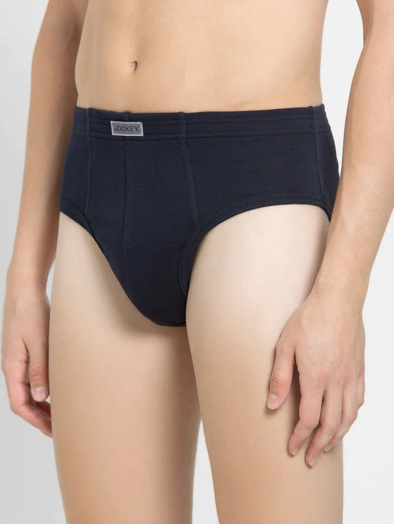 Deep Navy Jockey Solid Brief Underwear Men