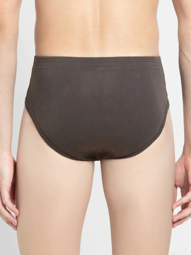 Deep Olive Jockey Solid Brief Underwear Men