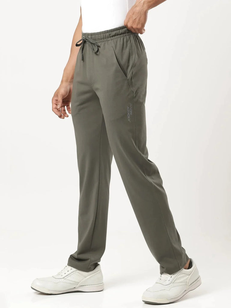 Deep Olive Slim Fit Jockey men's Trackpants 