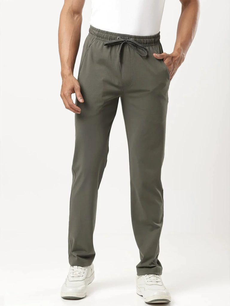 Deep Olive Slim Fit Jockey men's Trackpants 