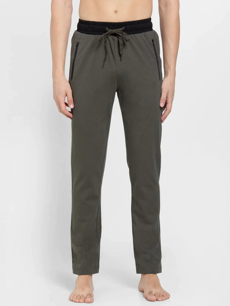 Deep Olive Slim Fit JOCKEY Men's Trackpants